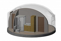 Bath plan for 20ft dome