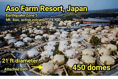 An extremely popular resort, located next to an active volcano in Japan.