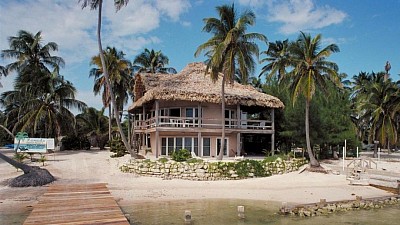 Oceanside dome resort. Belize. Central America